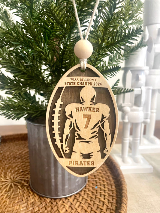 Football Player Ornament