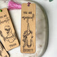 Cute Animal Affirmations Wood Bookmark