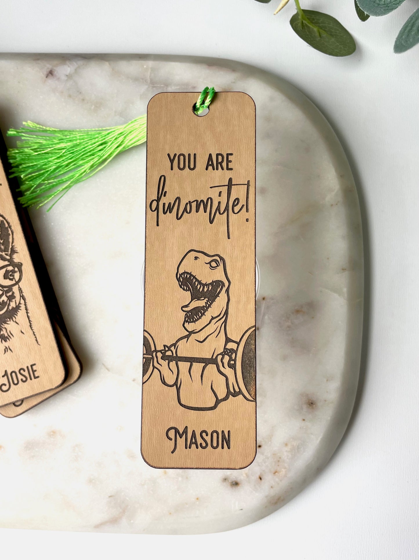 Cute Animal Affirmations Wood Bookmark