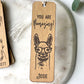 Cute Animal Affirmations Wood Bookmark