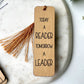 Inspirational Wood Bookmark